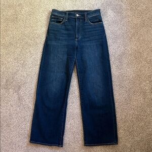 Joe's Jeans The Blake Flawless High Rise Wide Leg Crop dark wash